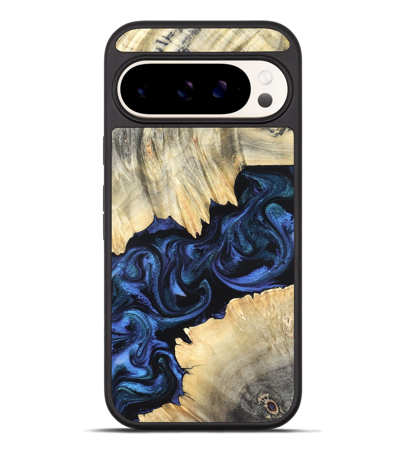 Pixel 9 Pro XL Wood Phone Case - Carli (Blue, 820170)