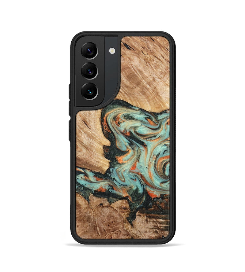 Galaxy S22 Wood Phone Case - Arlette (Green, 820171)