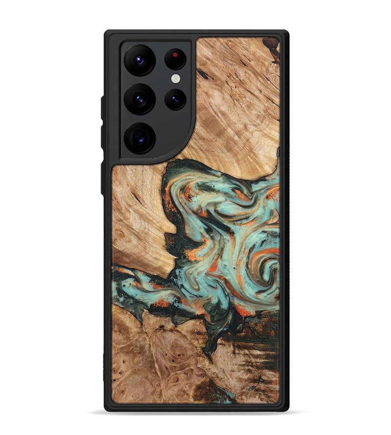 Galaxy S22 Ultra Wood Phone Case - Arlette (Green, 820171)