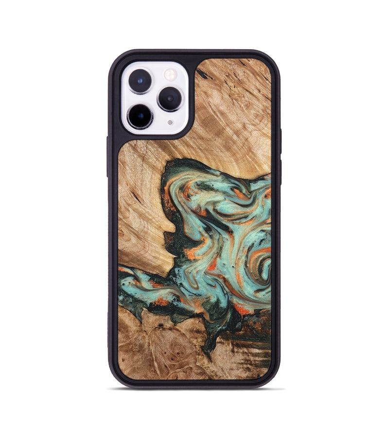 iPhone 11 Pro Wood Phone Case - Arlette (Green, 820171)