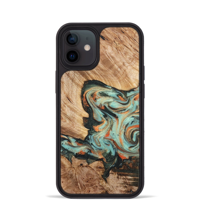 iPhone 12 Wood Phone Case - Arlette (Green, 820171)
