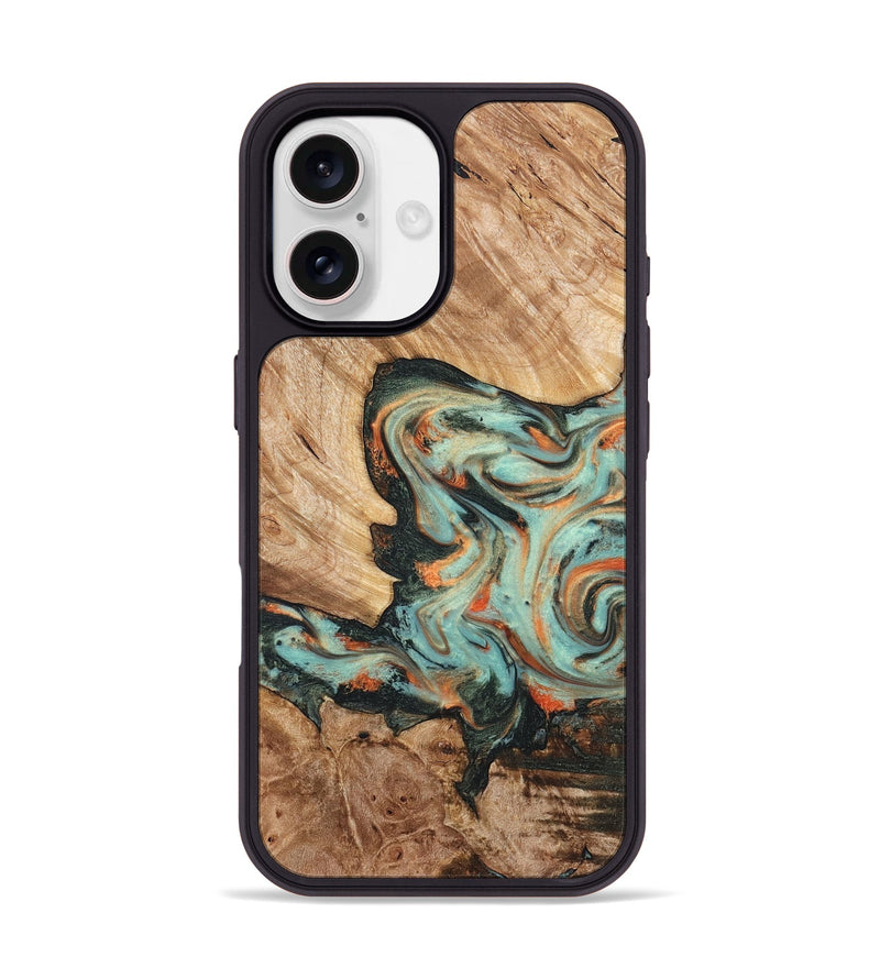 iPhone 17 Wood Phone Case - Arlette (Green, 820171)