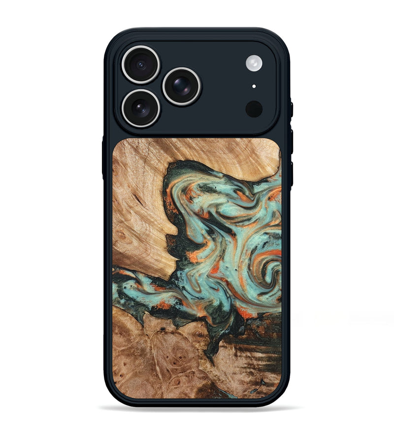 iPhone 17 Pro Max Wood Phone Case - Arlette (Green, 820171)