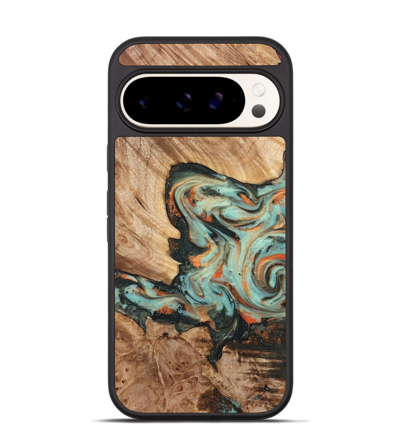 Pixel 9 Pro Wood Phone Case - Arlette (Green, 820171)