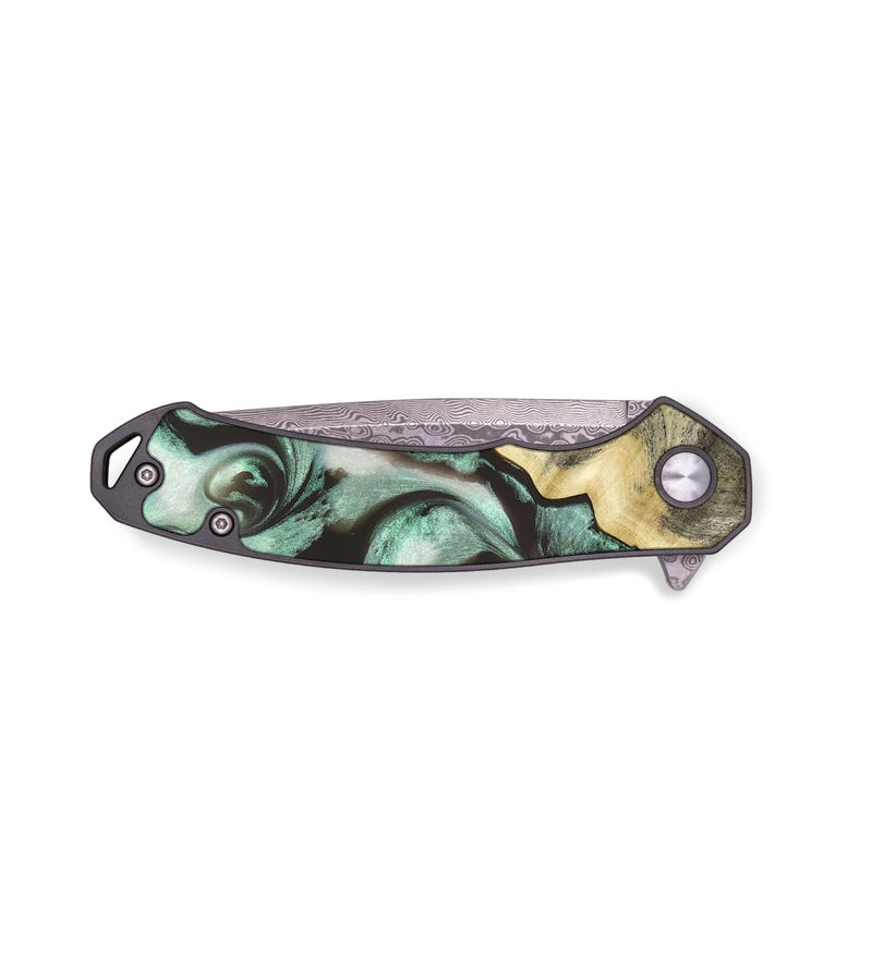 EDC Wood Pocket Knife - Johana (Green, 820172)