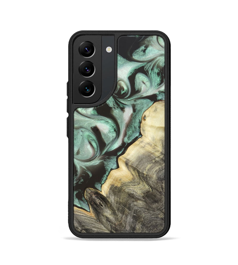 Galaxy S22 Wood Phone Case - Johana (Green, 820172)