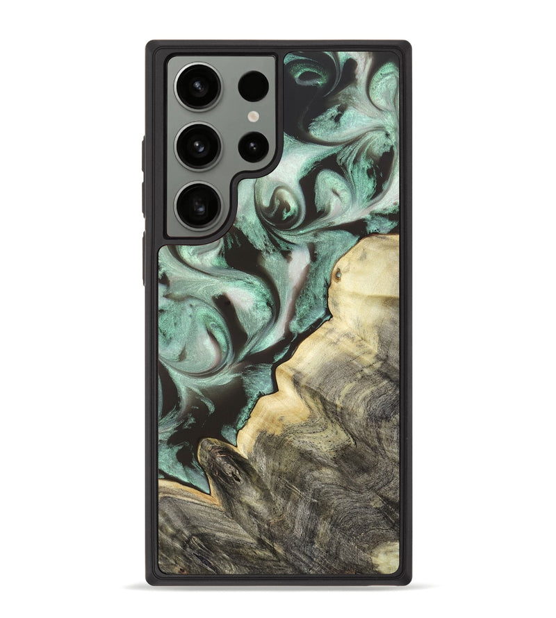 Galaxy S23 Ultra Wood Phone Case - Johana (Green, 820172)