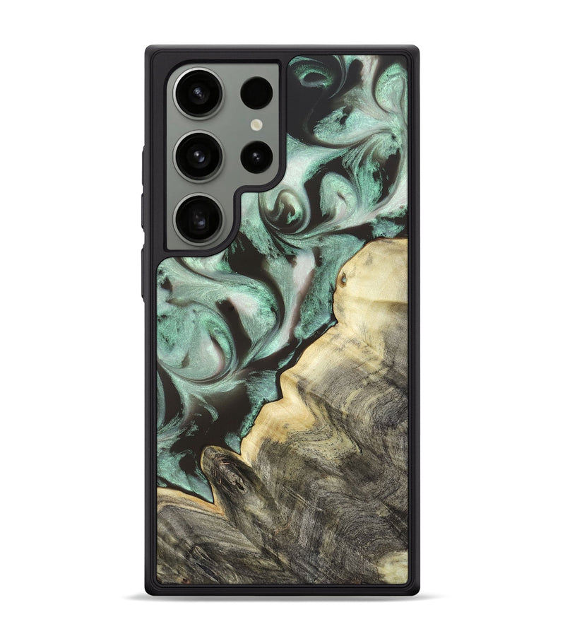 Galaxy S24 Ultra Wood Phone Case - Johana (Green, 820172)