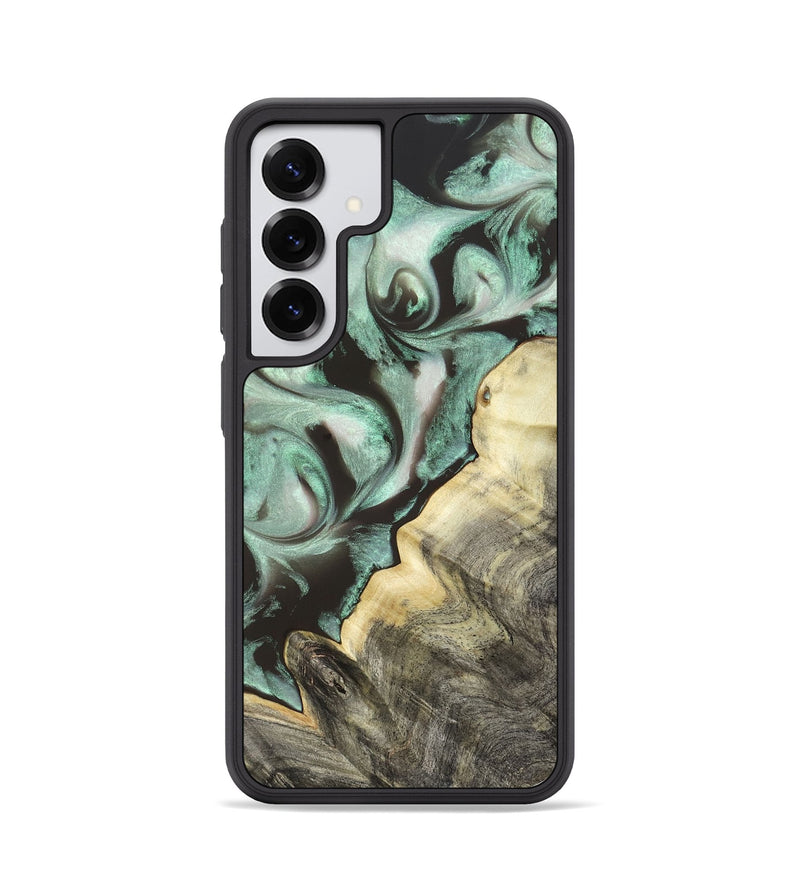 Galaxy S25 Wood Phone Case - Johana (Green, 820172)