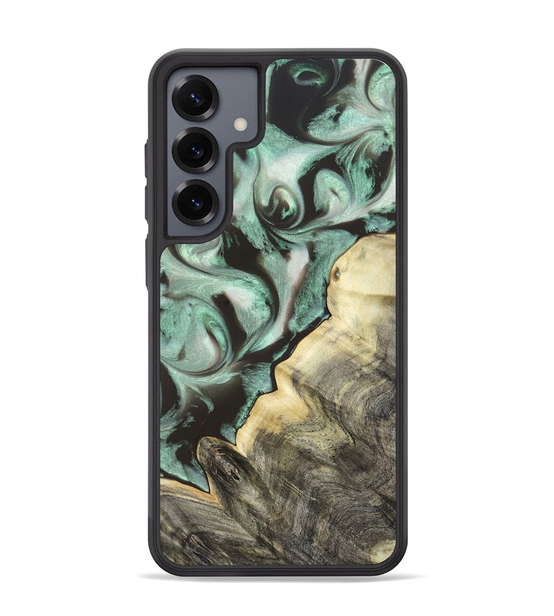 Galaxy S25 Plus Wood Phone Case - Johana (Green, 820172)