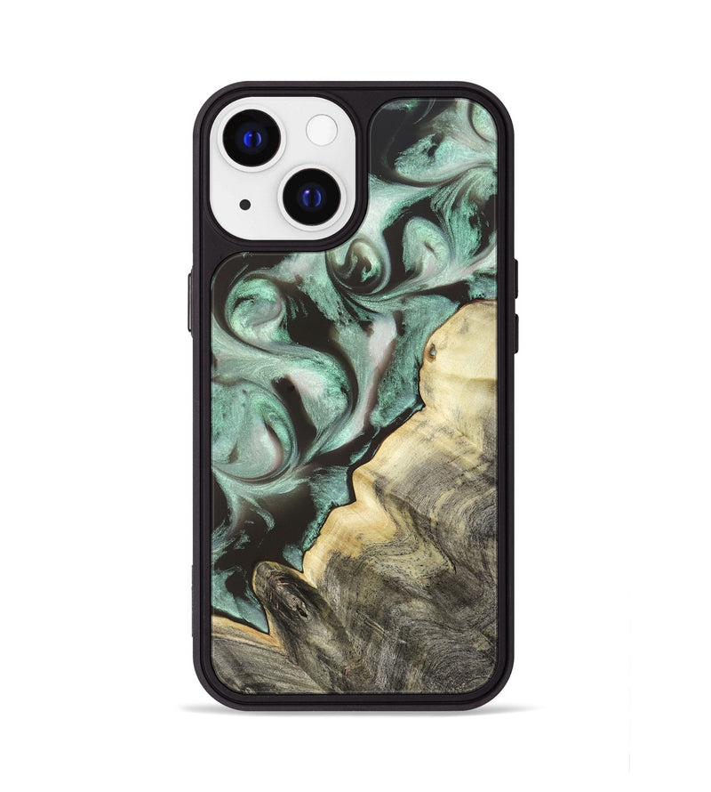 iPhone 13 Wood Phone Case - Johana (Green, 820172)