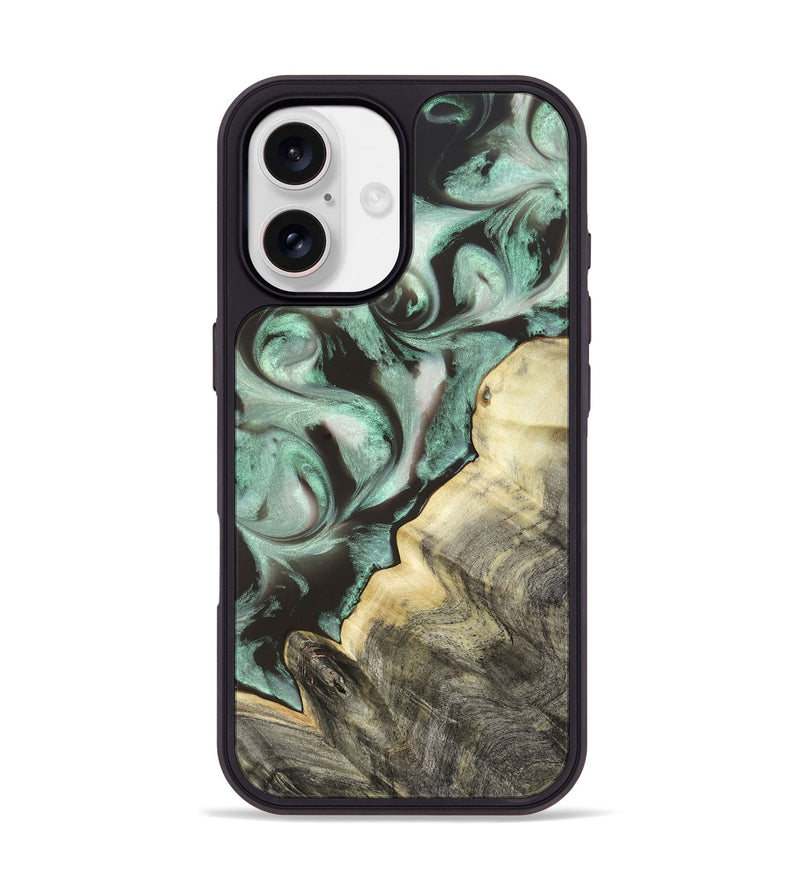 iPhone 17 Wood Phone Case - Johana (Green, 820172)