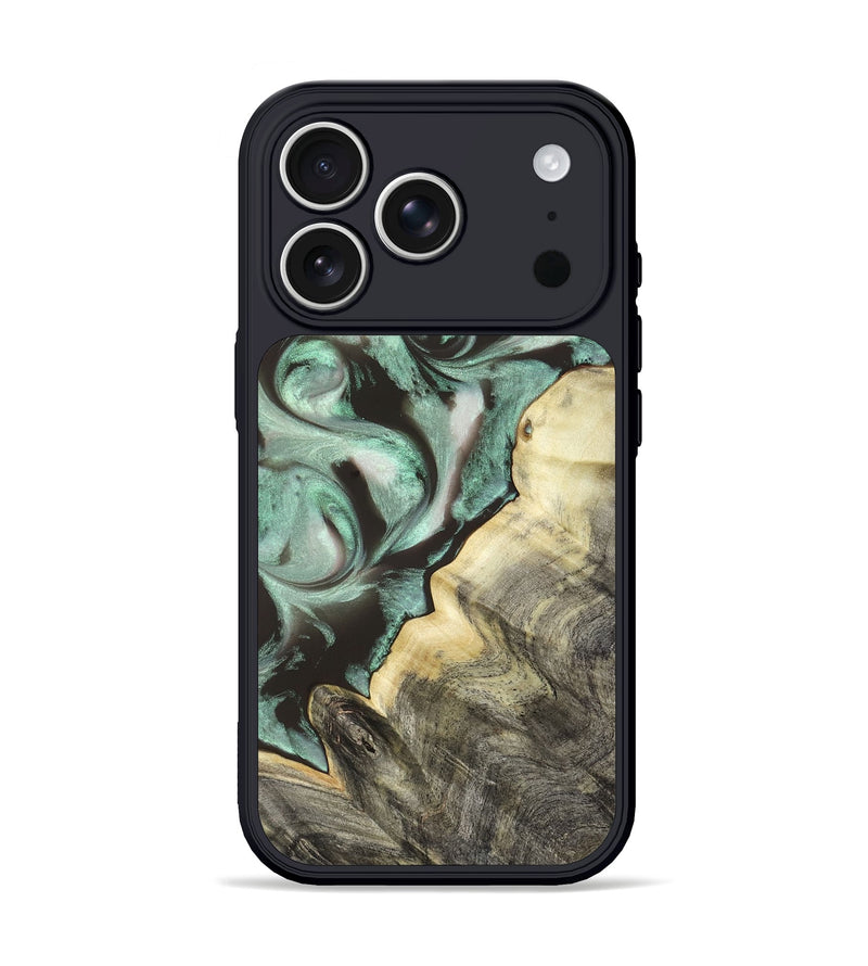 iPhone 17 Pro Wood Phone Case - Johana (Green, 820172)