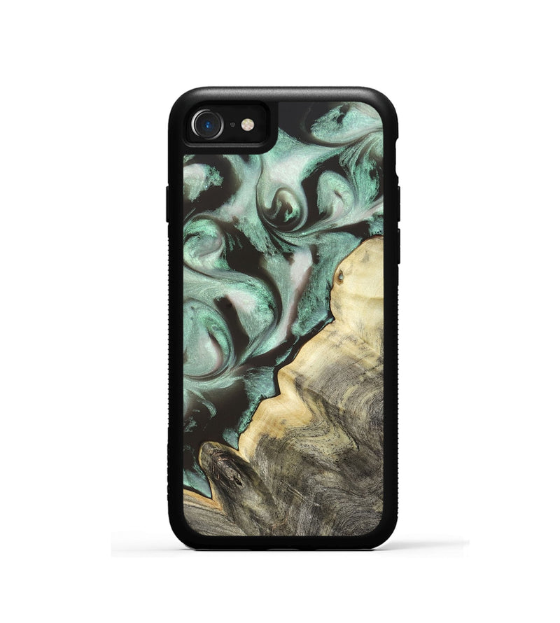 iPhone SE Wood Phone Case - Johana (Green, 820172)