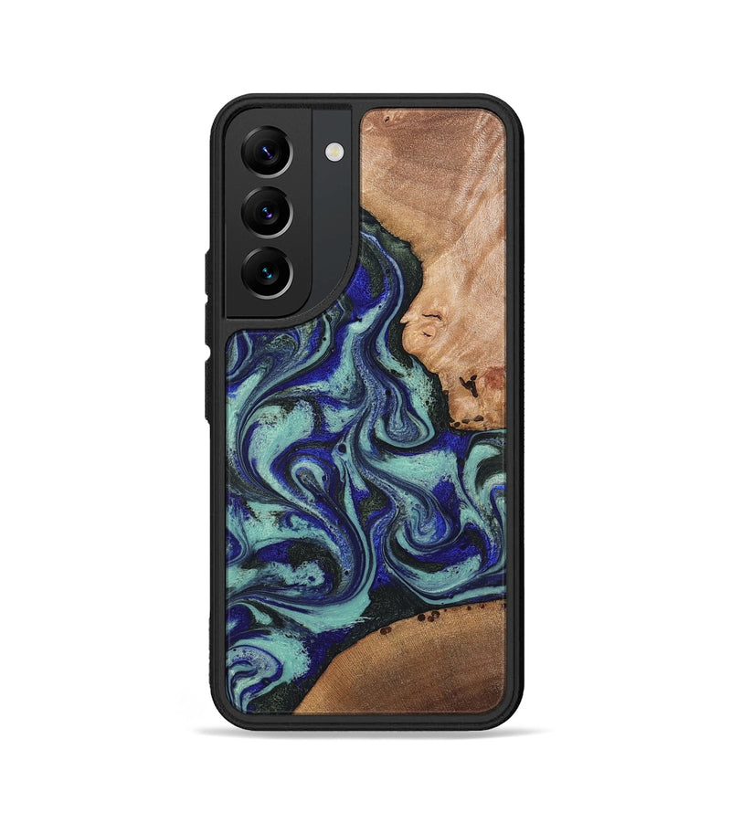 Galaxy S22 Wood Phone Case - Kaci (Green, 820173)