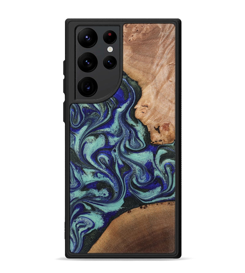 Galaxy S22 Ultra Wood Phone Case - Kaci (Green, 820173)