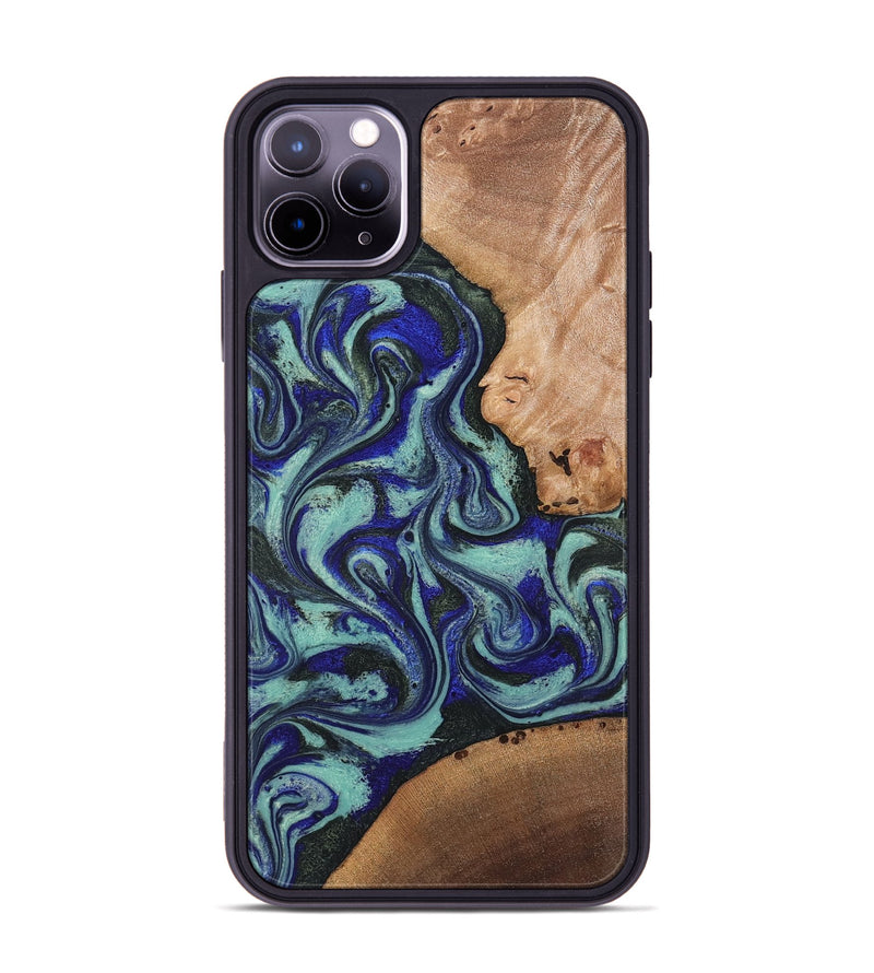 iPhone 11 Pro Max Wood Phone Case - Kaci (Green, 820173)