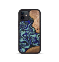 iPhone 12 mini Wood Phone Case - Kaci (Green, 820173)