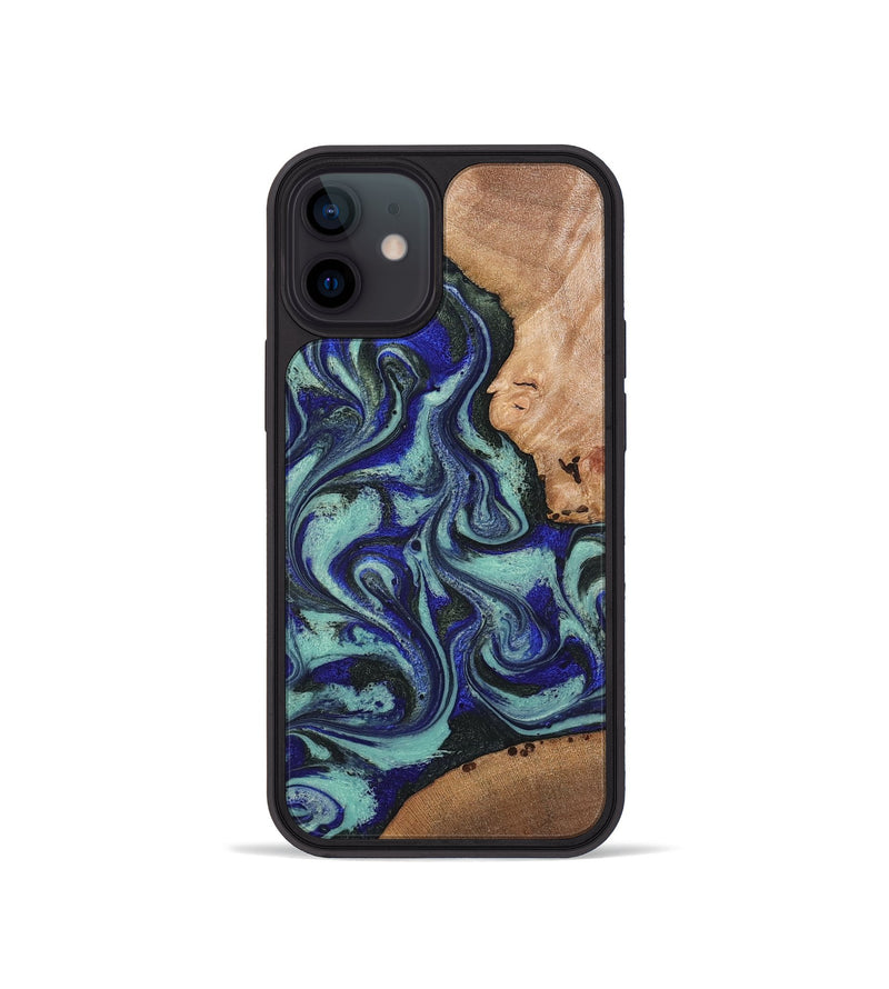 iPhone 12 mini Wood Phone Case - Kaci (Green, 820173)