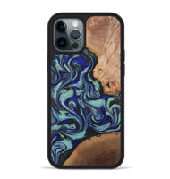 iPhone 12 Pro Max Wood Phone Case - Kaci (Green, 820173)