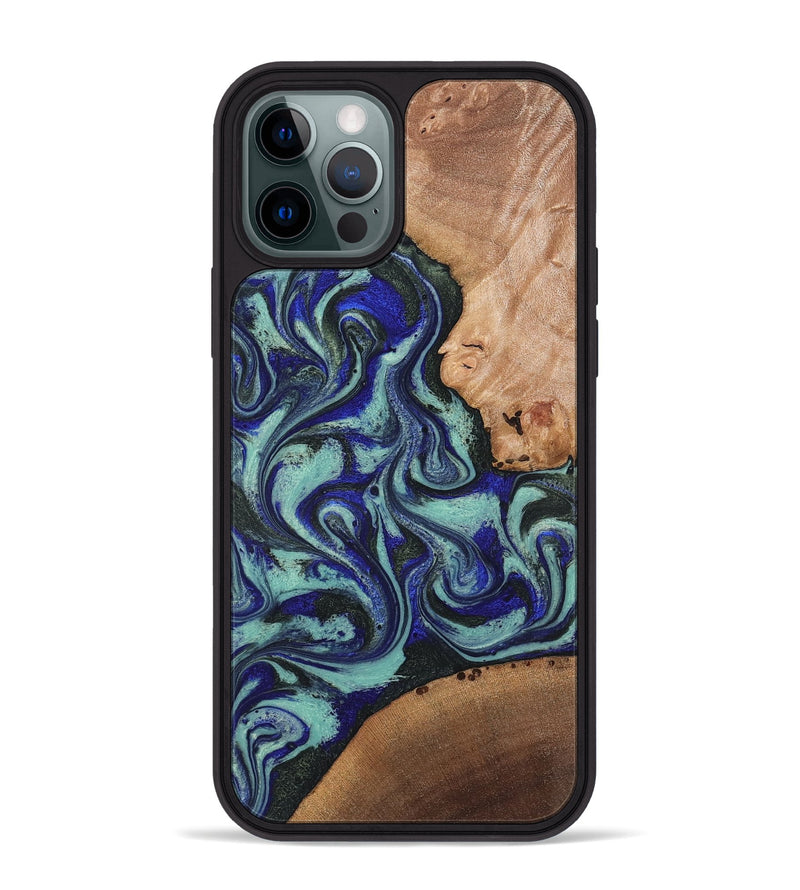 iPhone 12 Pro Max Wood Phone Case - Kaci (Green, 820173)
