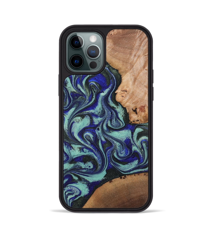 iPhone 12 Pro Wood Phone Case - Kaci (Green, 820173)