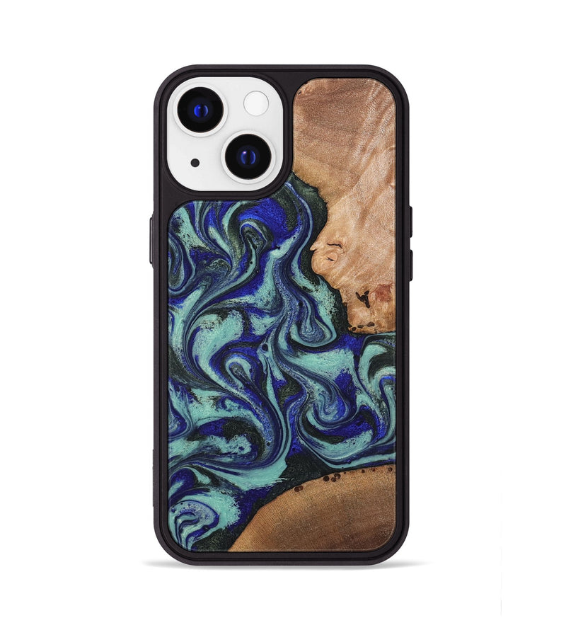 iPhone 13 Wood Phone Case - Kaci (Green, 820173)