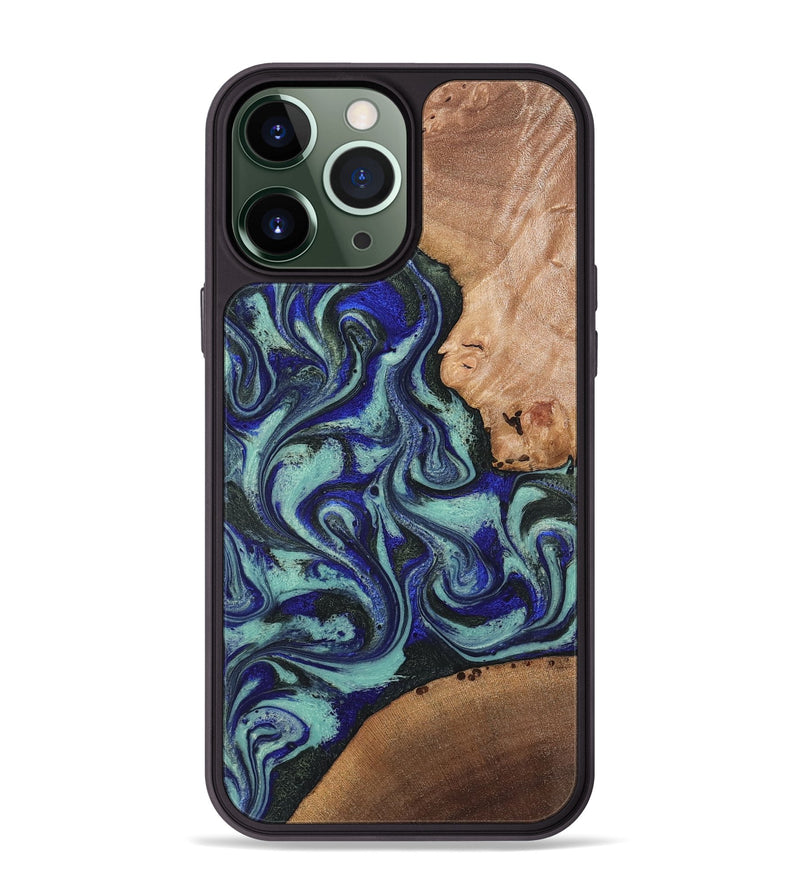 iPhone 13 Pro Max Wood Phone Case - Kaci (Green, 820173)