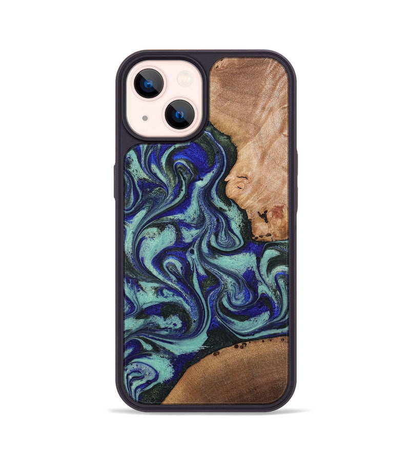 iPhone 14 Wood Phone Case - Kaci (Green, 820173)
