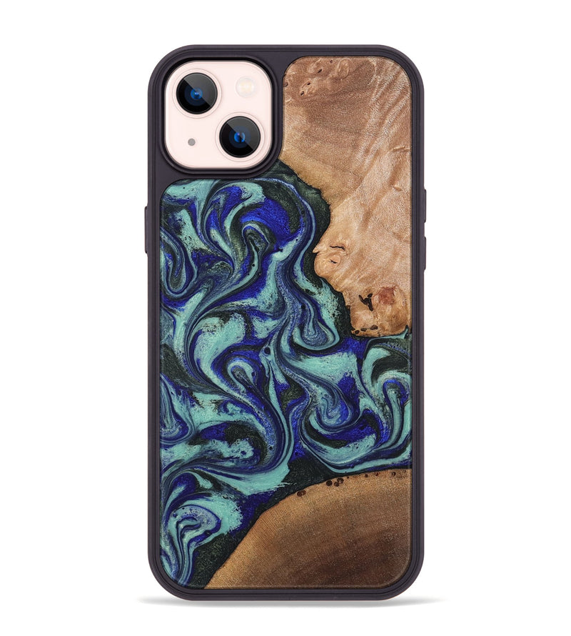 iPhone 14 Plus Wood Phone Case - Kaci (Green, 820173)