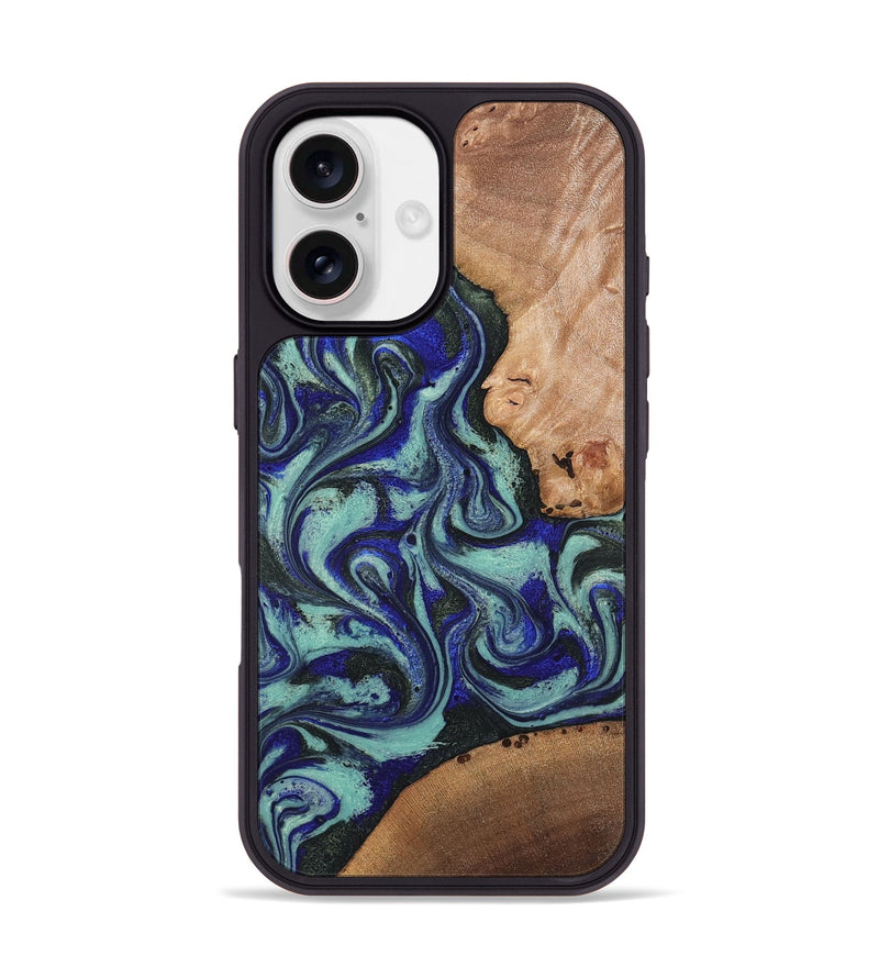 iPhone 17 Wood Phone Case - Kaci (Green, 820173)