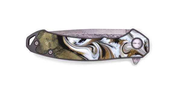 EDC Wood Pocket Knife - Kelsi (Black & White, 820174)