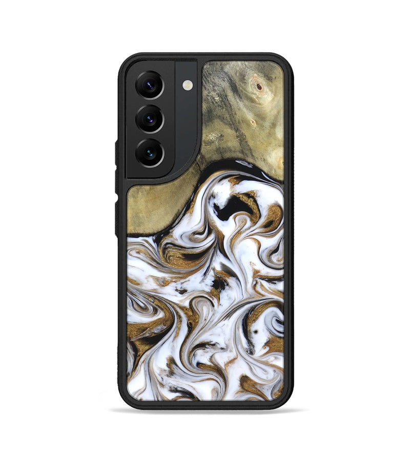 Galaxy S22 Wood Phone Case - Kelsi (Black & White, 820174)