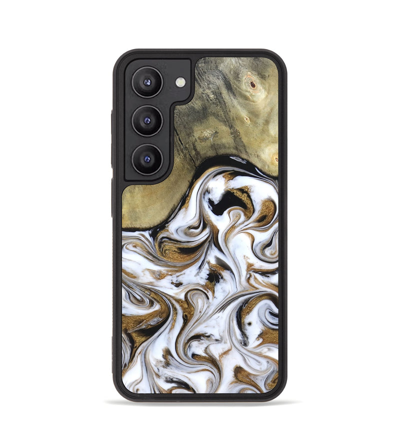 Galaxy S23 Wood Phone Case - Kelsi (Black & White, 820174)