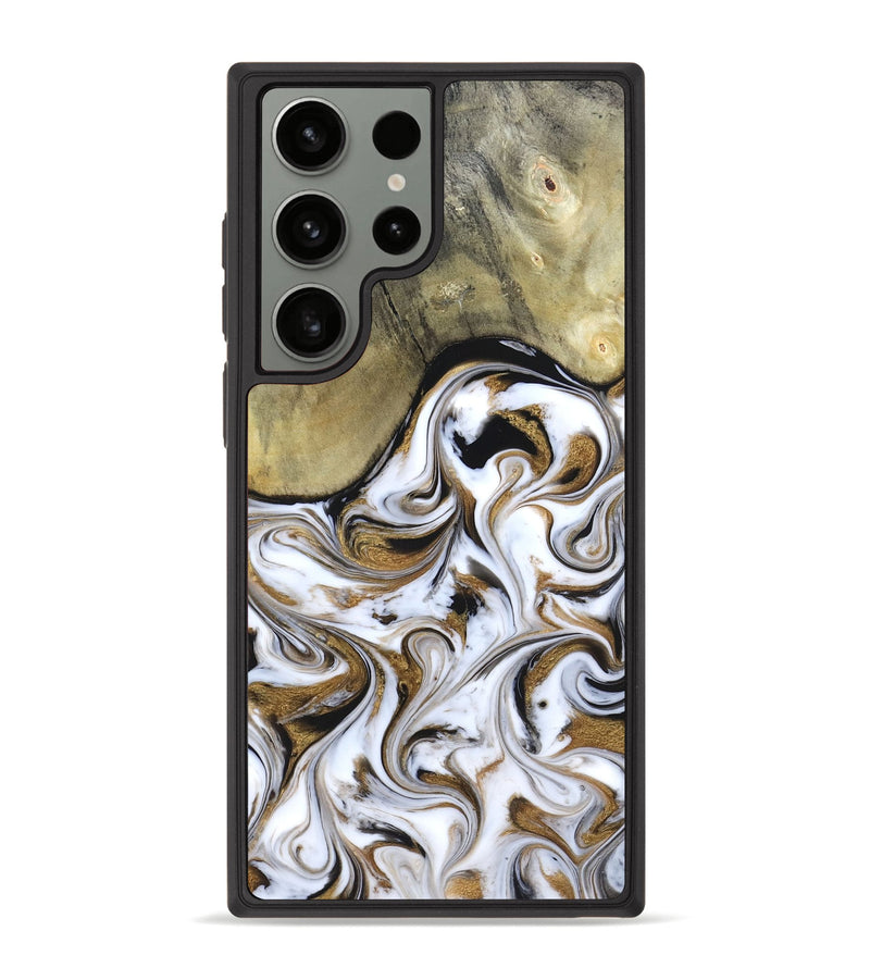Galaxy S23 Ultra Wood Phone Case - Kelsi (Black & White, 820174)
