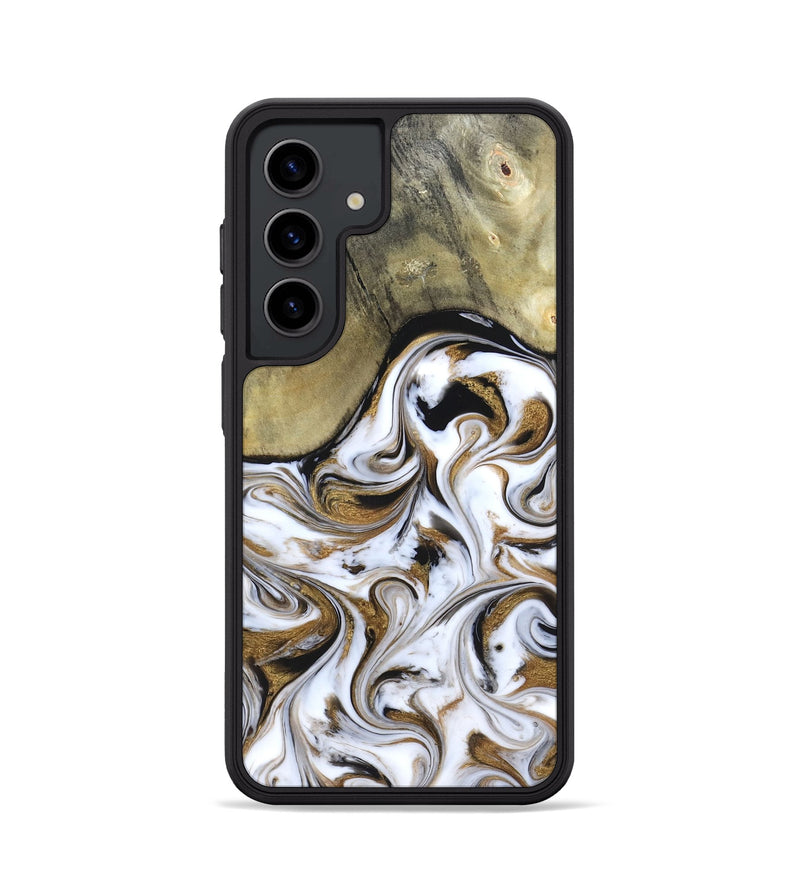 Galaxy S24 Wood Phone Case - Kelsi (Black & White, 820174)
