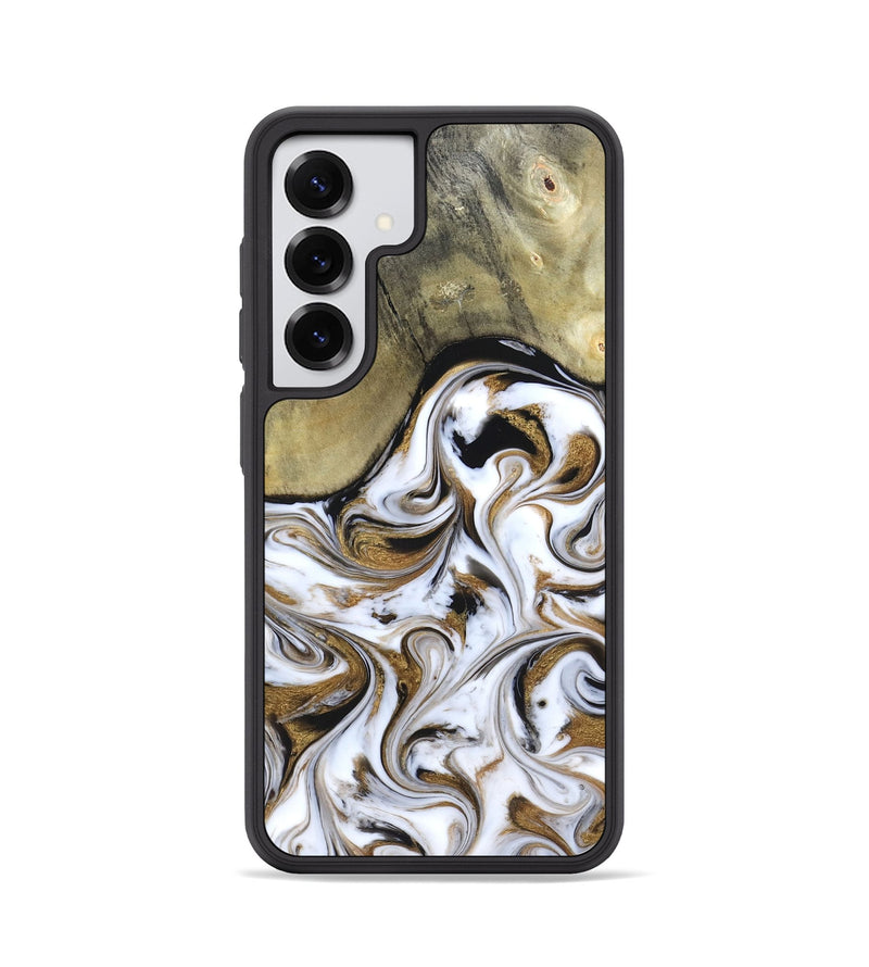 Galaxy S25 Wood Phone Case - Kelsi (Black & White, 820174)