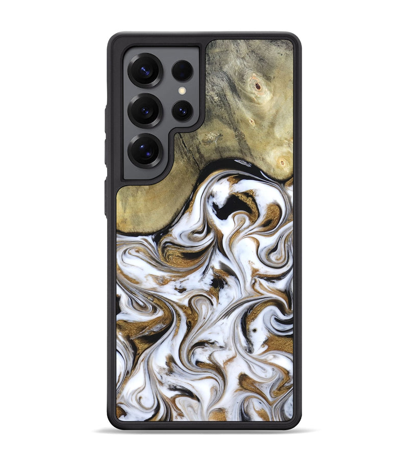 Galaxy S25 Ultra Wood Phone Case - Kelsi (Black & White, 820174)