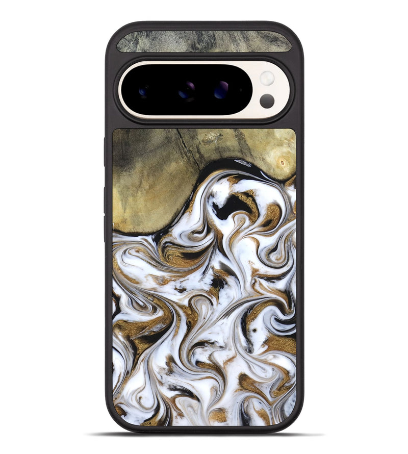 Pixel 10 Pro XL Wood Phone Case - Kelsi (Black & White, 820174)