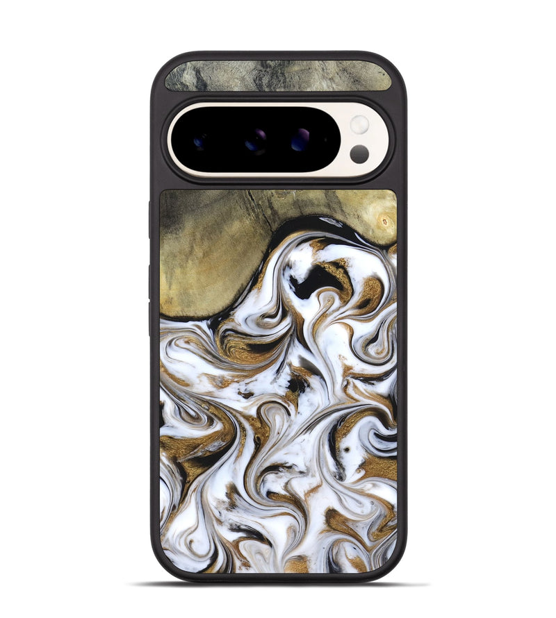 Pixel 9 Wood Phone Case - Kelsi (Black & White, 820174)
