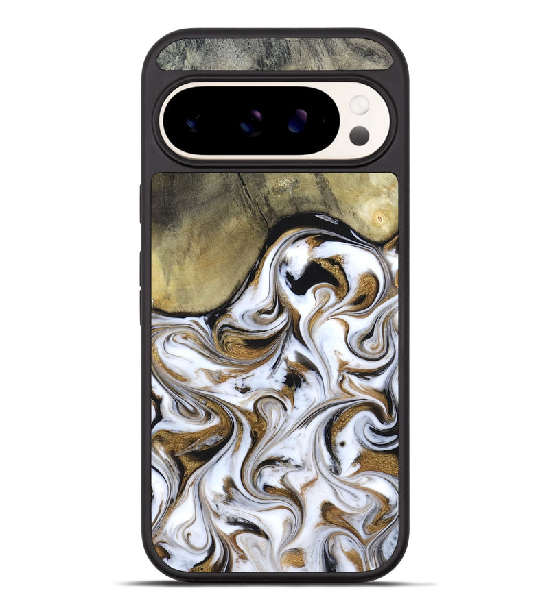 Pixel 9 Pro XL Wood Phone Case - Kelsi (Black & White, 820174)