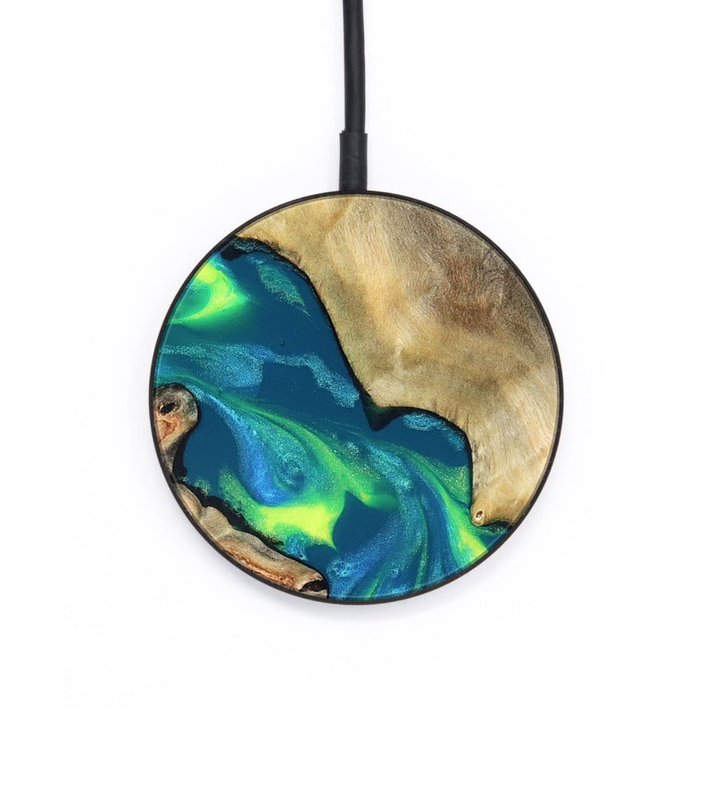Circle Wood Wireless Charger - Davis (Neon, 820176)