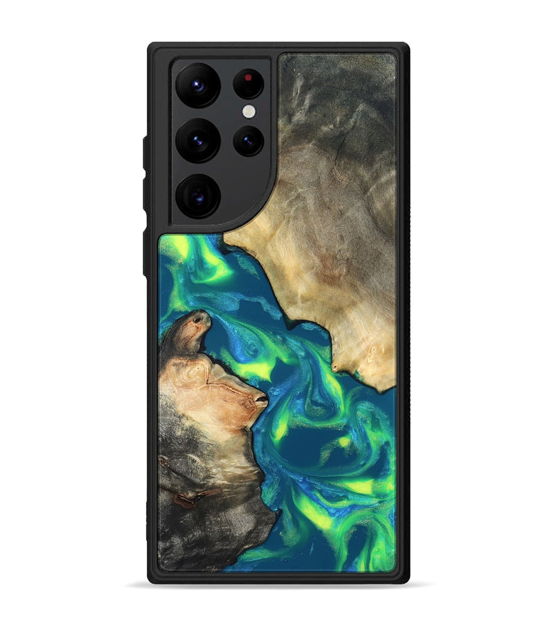Galaxy S22 Ultra Wood Phone Case - Davis (Neon, 820176)