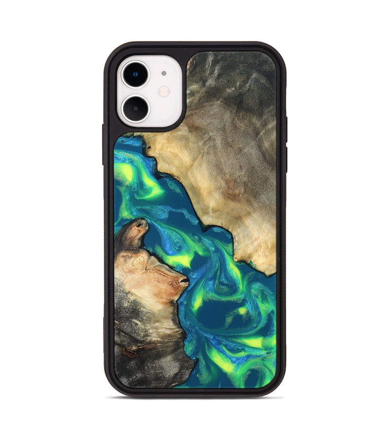 iPhone 11 Wood Phone Case - Davis (Neon, 820176)