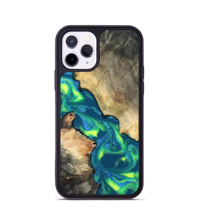 iPhone 11 Pro Wood Phone Case - Davis (Neon, 820176)