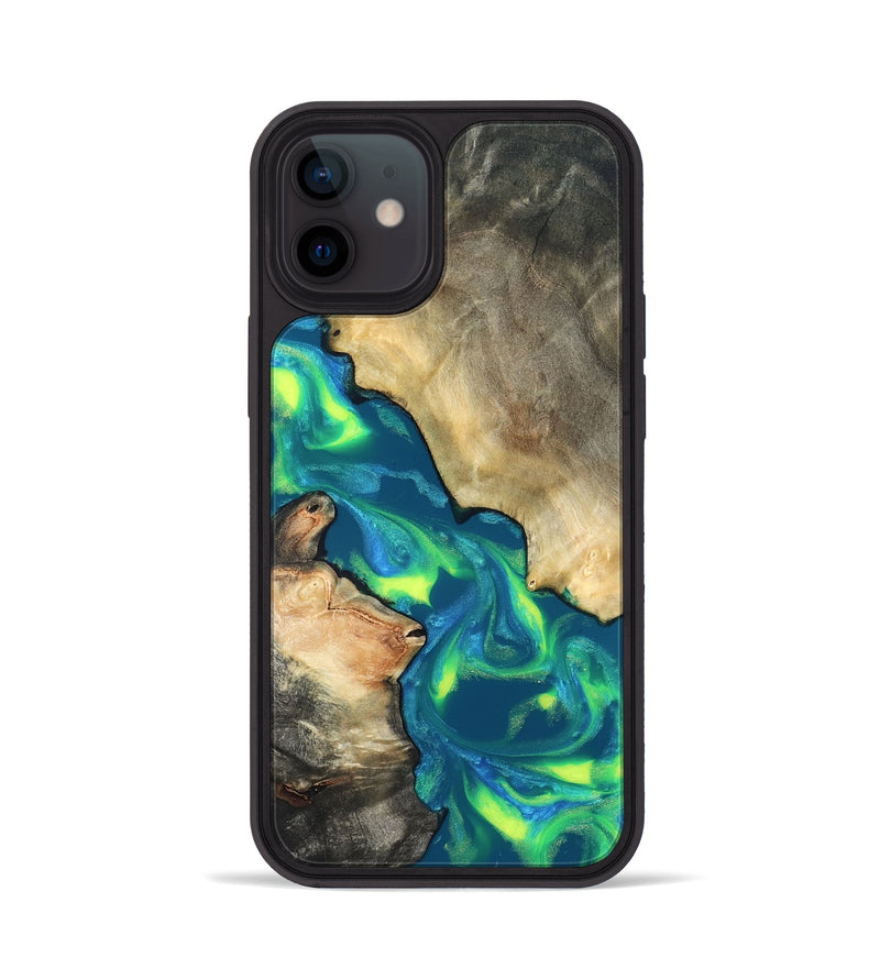 iPhone 12 Wood Phone Case - Davis (Neon, 820176)