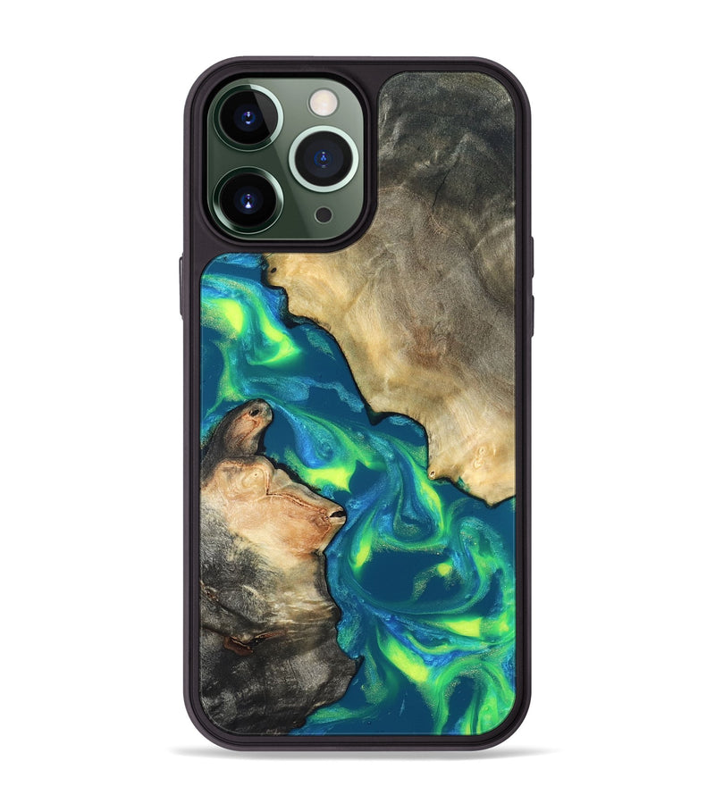 iPhone 13 Pro Max Wood Phone Case - Davis (Neon, 820176)