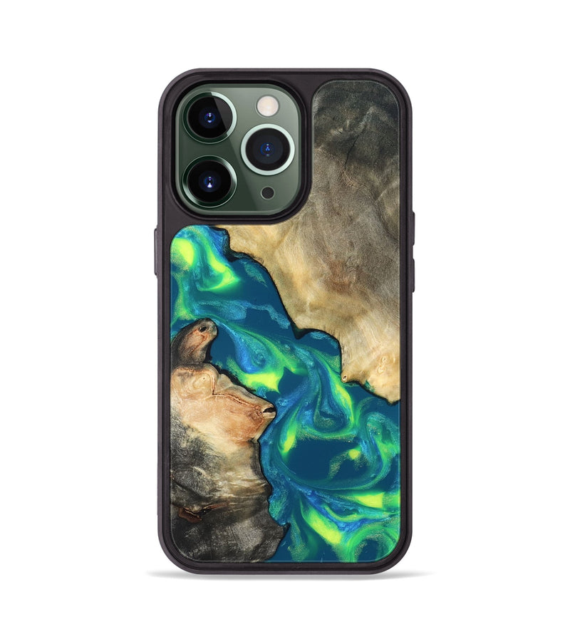 iPhone 13 Pro Wood Phone Case - Davis (Neon, 820176)
