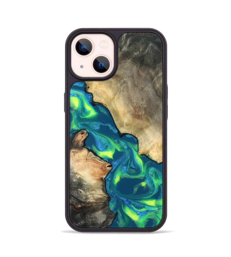 iPhone 14 Wood Phone Case - Davis (Neon, 820176)
