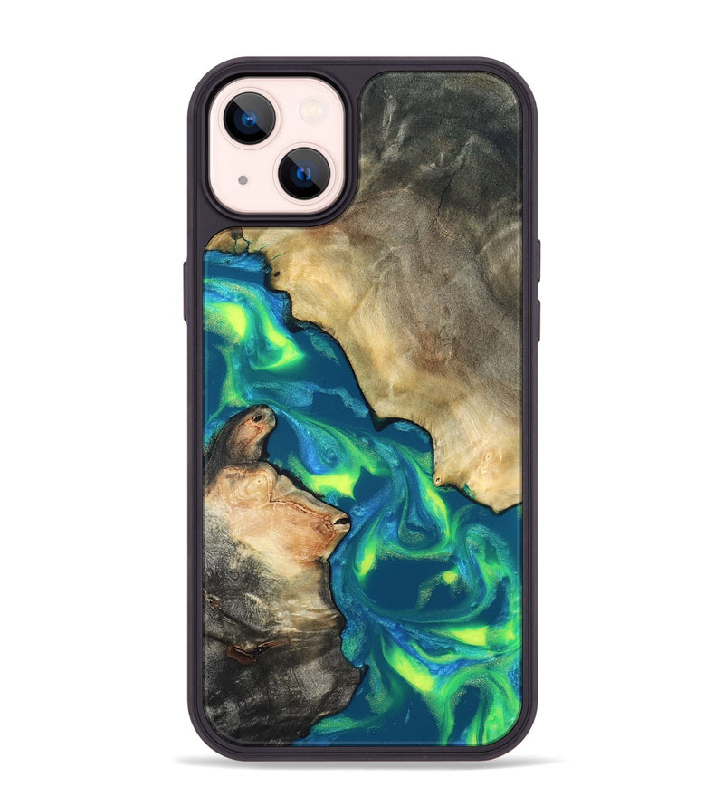 iPhone 14 Plus Wood Phone Case - Davis (Neon, 820176)